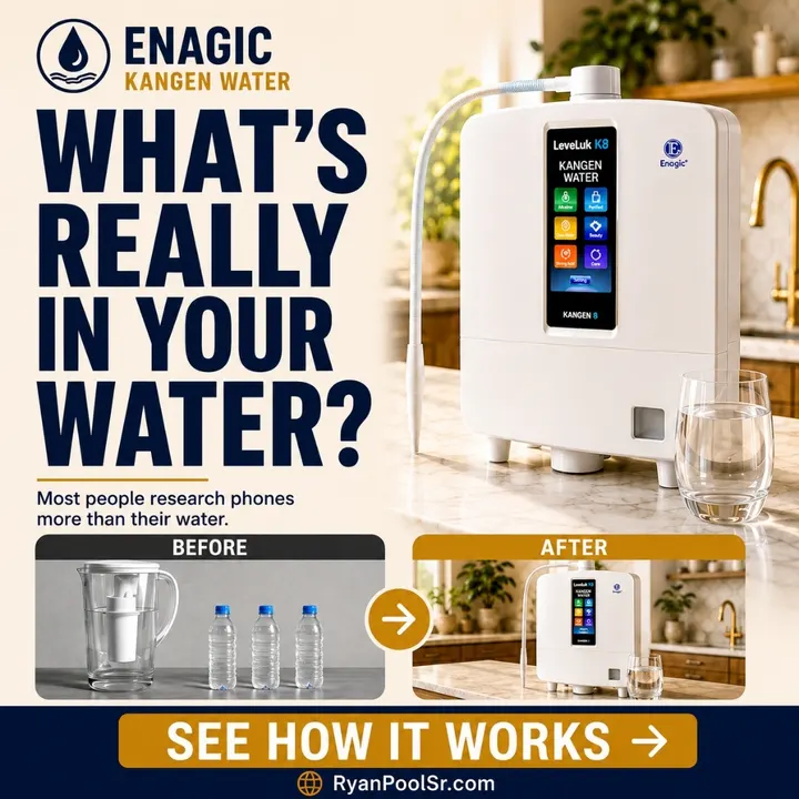 Ryan Pool Enagic ad creative: What's really in your water?