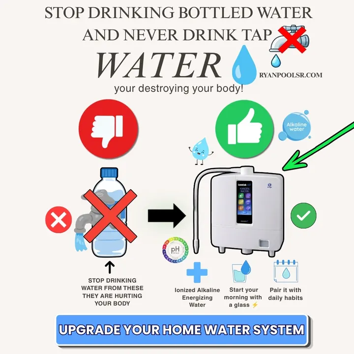 Ryan Pool Enagic ad creative: Stop drinking bottled water