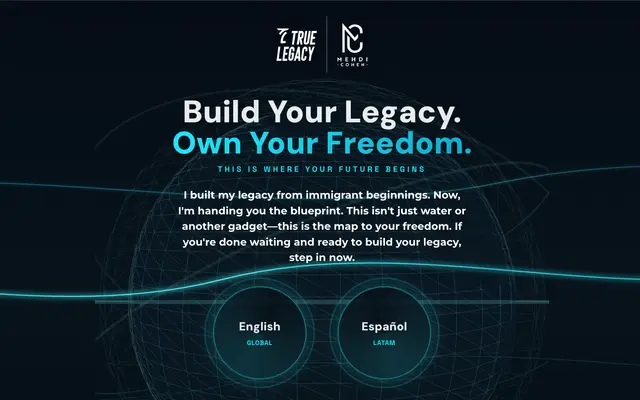 Mehdi Cohen personal brand & leadership website homepage, designed and built by CEO Turbo
